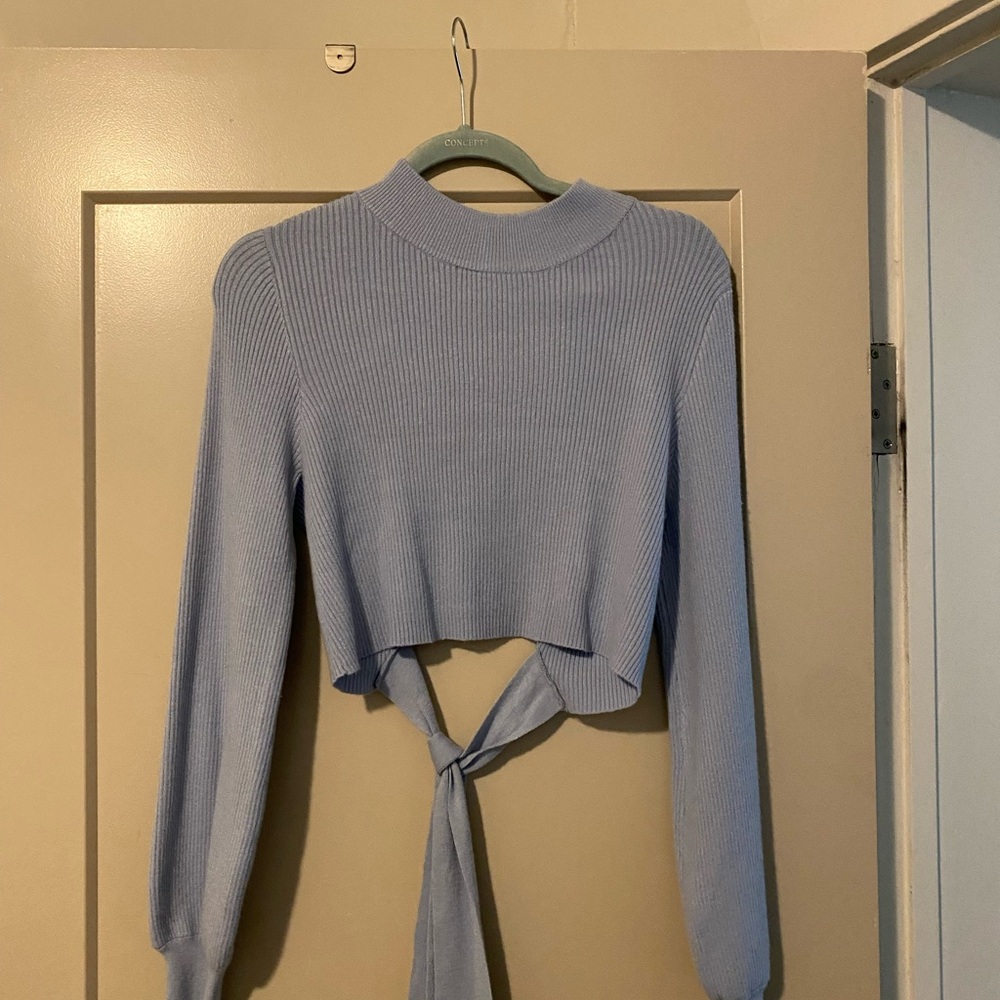 Open back sweater